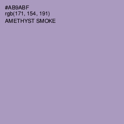 #AB9ABF - Amethyst Smoke Color Image